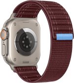 Compatible with Apple Watch Band Series 10/9/8/7/6/5/4/SE/Ultra Braided Nylon iwatch Band 40mm 44mm 41mm 45mm 42mm 46mm 49mm Thin Stainless Sport Loop Strap Men Women