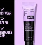 ⁦MAYBELLINE New York Fit Me Luminous and Smooth Hydrating Primer, Clear, 30 ml (1er Pack)⁩ - الصورة ⁦4⁩