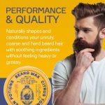 ⁦Seven Potions Beard Wax for Men — Medium Hold Styling Wax to Shape And Nourish Your Beard — All-Natural, Vegan, Cruelty Free — Citrus Tonic (1 FL OZ)⁩ - الصورة ⁦4⁩