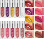 ⁦Korean Style Lip Oil Gloss, Ultra-Shiny Clear Lipstick Gloss Crystal Jelly Moisturizing Lip Oil,Fashion Lipstick Makeup Care Lipstick for Girls and Women(#01)⁩ - الصورة ⁦5⁩