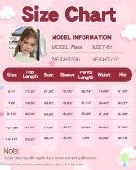 ⁦WISREMT Girls Sweatsuit 2 Piece Fall Outfits Clothing Set Kids Teen Pullover Sweatshirt & Sweatpants Tracksuit Top Pants Set⁩ - الصورة ⁦6⁩