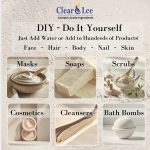 ⁦ClearLee Kaolin Clay Cosmetic Grade Powder - 100% Pure Natural Powder - Great For Skin Detox, Rejuvenation, and More - Heal Damaged Skin - DIY Clay Face Mask (8 oz)⁩ - الصورة ⁦3⁩