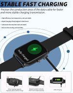 ⁦(2 Pack) Charging Cable for Polar Grit X2 Smart Watch, yystao Stable Magnetic USB Charger Cord compatible with Polar Grit X2⁩ - الصورة ⁦6⁩