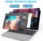 ⁦MTWZMM Laptop Computer, 15.6 Inch Laptop, 8GB RAM, Backlit Keyboard, Celeron N5095(Up to 2.9GHz), (DDR 8GB| SSD 256GB)⁩ - الصورة ⁦3⁩