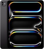 Apple iPad Pro 13-inch (M4): Ultra Retina XDR display, 256GB, Landscape 12MP Front Camera/12MP Back Camera, LiDAR scanner, Wi-Fi 6E, Face ID, All-Day Battery Life, Standard glass - Space Black