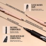 ⁦Magical Eyebrow Pen Set, 3-in-1 Liquid Microblading Eyebrow Pencils for Women, Waterproof, Quick-Drying, Upgraded Square Angled Tip for Wild Natural-Looking Brows, All Day (Brown)⁩ - الصورة ⁦6⁩
