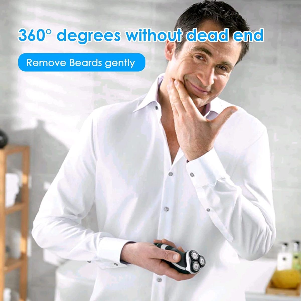 ⁦WOSEEN 3PCS Replacement Shavers-Blade Replacement for Philips No-relco R-azor HQ8 Dual-Precisions Shavers Blade-Heads⁩ - الصورة ⁦8⁩