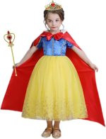 ⁦10 PCS Princess Dresses for Girls Costume Kids Birthday Party Halloween Costume Dress with Accessories up 3-10Years⁩ - الصورة ⁦4⁩