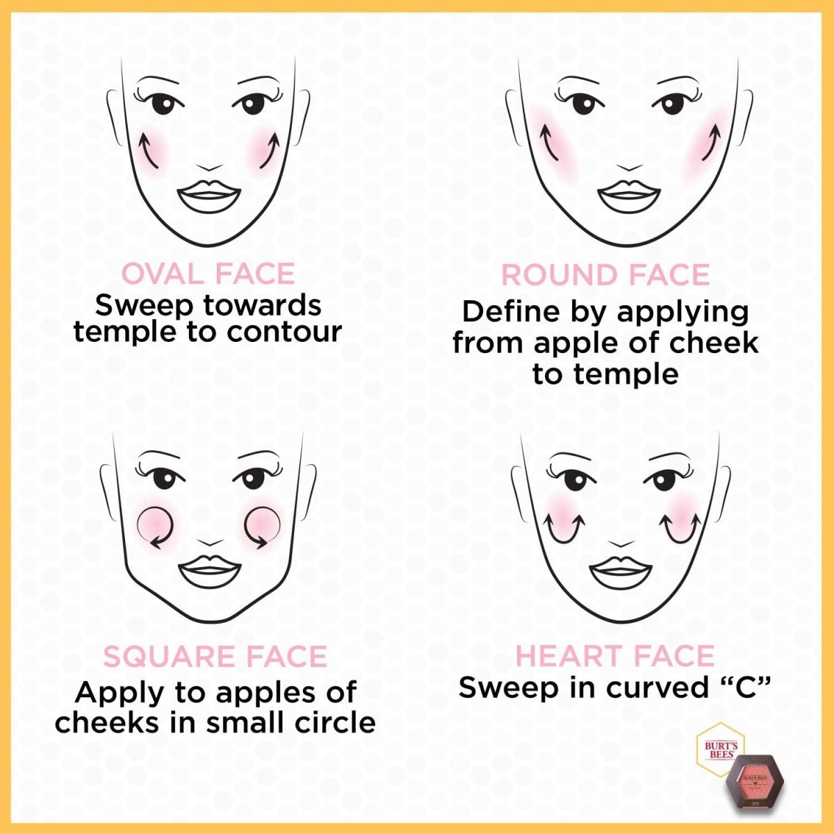 ⁦Burt's Bees 100% Natural Blush with Vitamin E, Bare Peach, 0.19 oz⁩ - الصورة ⁦7⁩