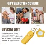 ⁦Lipstick Holder Keychain | PU Leather Lipstick Pouch,Fashion Makeup Storage Organizer for Women Girls Cosmetic Wallet⁩ - الصورة ⁦4⁩
