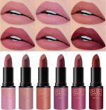 ⁦Petansy 6 Colors Matte Lipstick Set Long Lasting Waterproof Velvet Lipstick Kit Velvet Smooth Lipstick Gift Set with Gift Box⁩ - الصورة ⁦2⁩