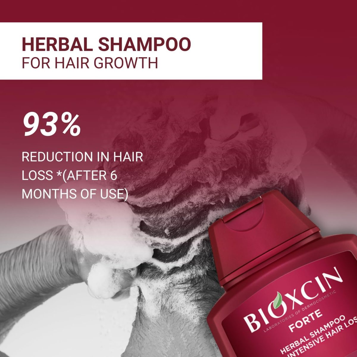 ⁦BIOXCIN FORTE HAIR LOSS SHAMPOO 3 PCS IN 1 BOX⁩ - الصورة ⁦4⁩