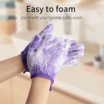 ⁦Beibi 8 Pairs of Exfoliating Bath Gloves, Exfoliating Scrub Gloves, Dead Skin Cell Removal Solvent, Exfoliating Shower Accessories for Showers, Spas, Massages and Body Scrubs for Men, Women and Kids⁩ - الصورة ⁦6⁩