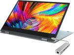 لابتوب موروسترون بشاشة لمس 13.3 انش، نوت بوك 2 في 1.16G RAM 256G SSD، سيليرون N5100 رباعي النواة، لوحة FHD IPS، واي فاي، بلوتوث 4.2، معدن بالكامل