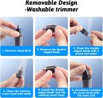 ⁦KASTWAVE Nose Hair Trimmer, Portable Nose Hair Trimmer for Men Women Rechargeable with LED Display, Dual Edge Blade, Nose Hair Removal 8,000 RPM Motor & Dual-Edge Blades⁩ - الصورة ⁦7⁩