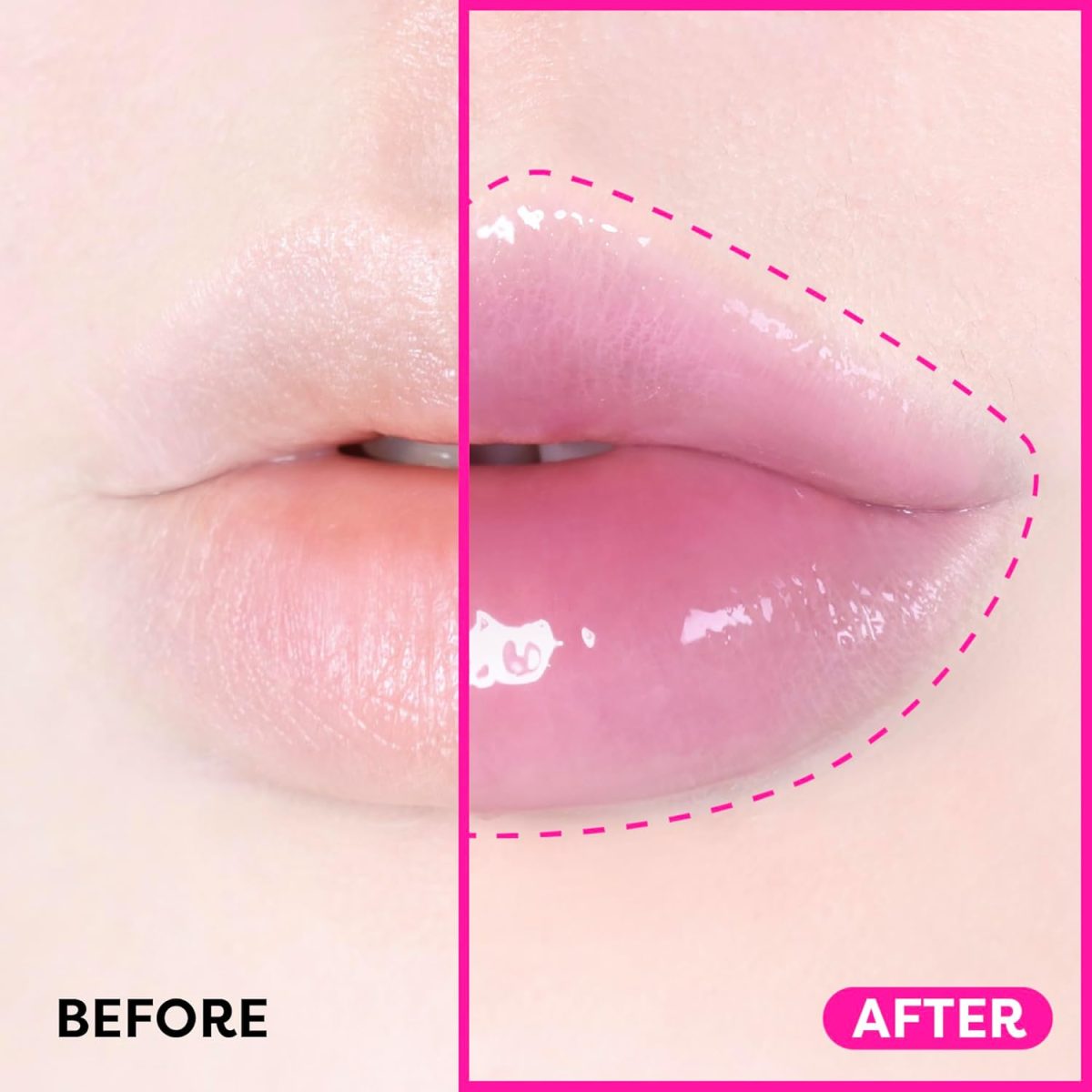 ⁦COLORGRAM FRUITY GLASS GLOSS 03 GIGGLE STRAWBERRY | Non-Sticky Glossy Lip Tint with Glass-Like Shine | Long-Lasting Hydrating Lip Gloss for Smooth & Plump Lips⁩ - الصورة ⁦2⁩