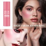 ⁦3 Pcs Blush Stick With Brush, Waterproof Multi Cream Makeup, Lightweight, Long-lasting, Easy To Use, 2 in 1 Multi Stick for Cheeks, Lip Tint & Eyeshadow, for All Skin⁩ - الصورة ⁦2⁩