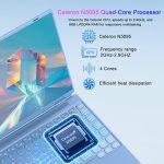 ⁦Laptop 14 Inch Celeron N5095 Up to 2.9Ghz, Win 11 Laptop with 8+256GB SSD Extension 1TB, Notebook Support 5G WiFi丨Bluetooth 4.2丨Cooling Fan丨1920*1200丨Mouse and Keyboard Protector-Blue⁩ - الصورة ⁦3⁩
