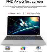 ⁦XYPLOXZ Laptop Computers,15.6" IPS 1080P Screen,N5095 Processor 4C 4T Up to 2.9Ghz 8GB RAM 256GB SSD, Laptops with Fingerprint Recognition Backlit Keyboard,WiFi, USB-C(Data),USB 3.0, Webcam, HDMI⁩ - الصورة ⁦2⁩