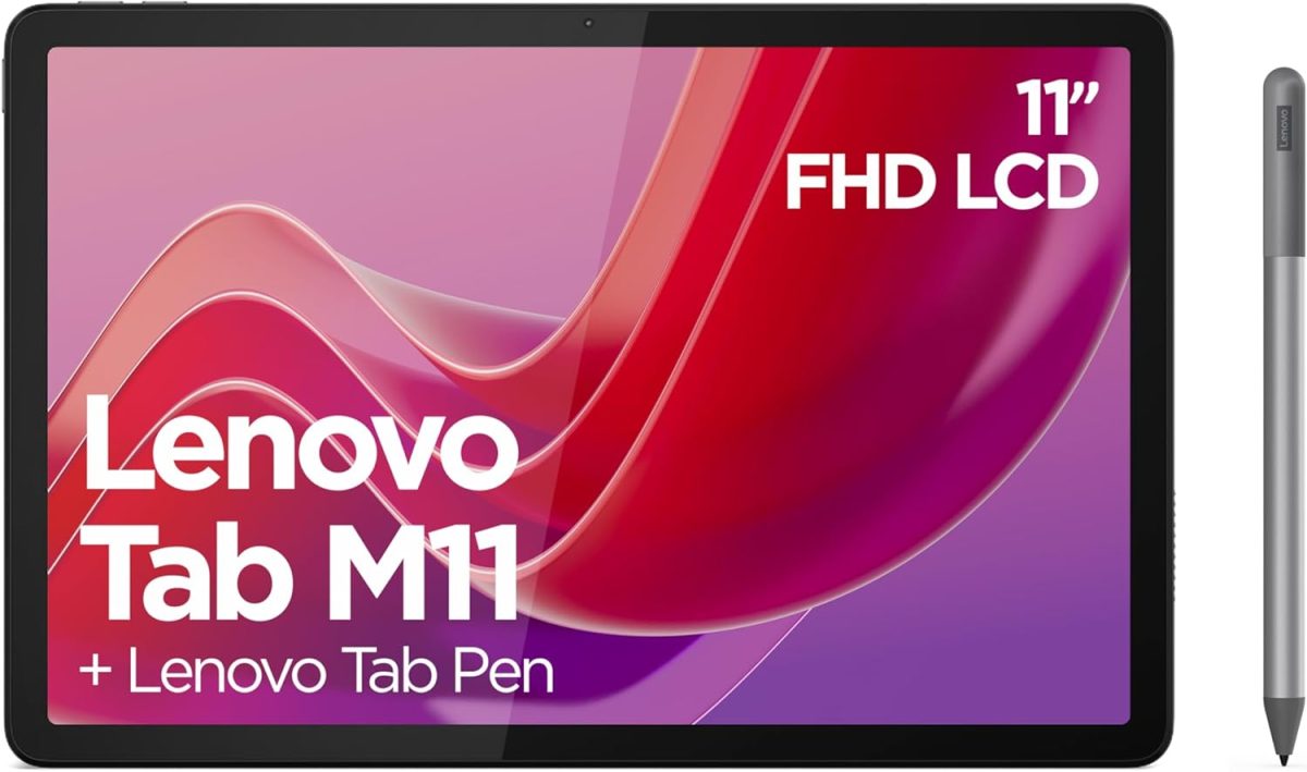 تابلت تاب ام 11 أندرويد، شاشة 11 بوصة FHD 1200p | 128 GB، قلم لينوفو تاب، واي فاي، ذاكرة RAM 4GB، لون رمادي لونا، مصمم للترفيه المحمول من لينوفو