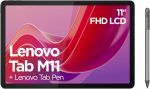 تابلت تاب ام 11 أندرويد، شاشة 11 بوصة FHD 1200p | 128 GB، قلم لينوفو تاب، واي فاي، ذاكرة RAM 4GB، لون رمادي لونا، مصمم للترفيه المحمول من لينوفو