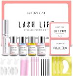 Lucky Cat Eyelash Perm Kit, Eyelash Extension Kit, Lash Lift Kit Ideal for Salons