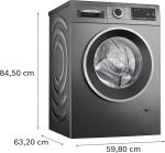⁦Bosch Washing Machine WGA254ZRSA Series 4, Front Load, 10 kg, 1400 RPM, Large Capacity, Stain Removal System (AntiStain System), Wrinkle Reduction, Steam Assist Ironing Technology⁩ - الصورة ⁦2⁩