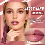 ⁦DENESTUP Lip Jam Hydrating Lip Gloss | Glittery Shiny Plumping Lip Gloss | High Gloss Glass-Like Nude Shiny Jelly Liquid Lipstick (5 Colours Set)⁩ - الصورة ⁦7⁩