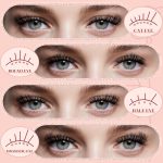 ⁦Individual-Eyelashes-Kit 280Pcs, Higu clace DIY Lash Extension Kit Mixed 10-18mm, 40D Natural Eyelashes Cluster Kit with Bond and Seal and Applicator, Lashes Clusters kit Easy to Use at Home (40D-V03)⁩ - الصورة ⁦3⁩