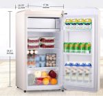 ⁦QBNZAXC Mini fridge Mini Fridge Compact Refrigerator Freezer AC Large Capacity Storage Beverages Vegetables⁩ - الصورة ⁦6⁩