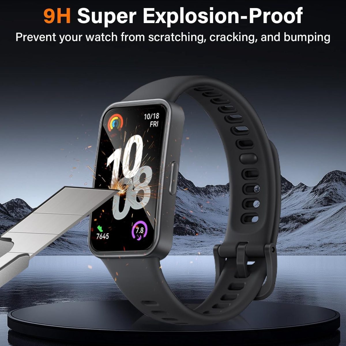 ⁦3-Pack for Huawei Band 10 Screen Protector - Flexible TPU Film with Scratch-Resistant Coating, Bubble-Free HD Clear Protection for Smartwatch Display⁩ - الصورة ⁦6⁩