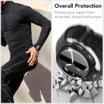 ⁦Galaxy Watch 8 Screen Protector, Samsung Watch 8 Case, Tempered Glass Cover with Hard Bumper for Scratch Protection and Full Display Safety, Compatible with 40mm Smartwatch, 2pk⁩ - الصورة ⁦6⁩