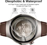 ⁦GIOPUEY Protective Film for Huawei Watch 5 46 mm, [6 Pieces] Flexible TPU Screen Protector Film [Extra-Slim] [Anti-Scratch] – Transparent⁩ - الصورة ⁦3⁩