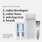 ⁦Just For Men Mustache & Beard, Beard Dye for Men with Brush Included for Easy Application, With Biotin Aloe and Coconut Oil for Healthy Facial Hair - Light Brown, M-25, Pack of 1⁩ - الصورة ⁦3⁩