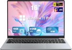 FUNYET Gaming Laptop | 16 Inch FHD Display (1920 x 1200) | 12th N100 Laptop Computer | 16GB RAM 512GB SSD | Supports 180 Angle Opening | Bluetooth | Backlit Keyboard | Windows 11 Pro.