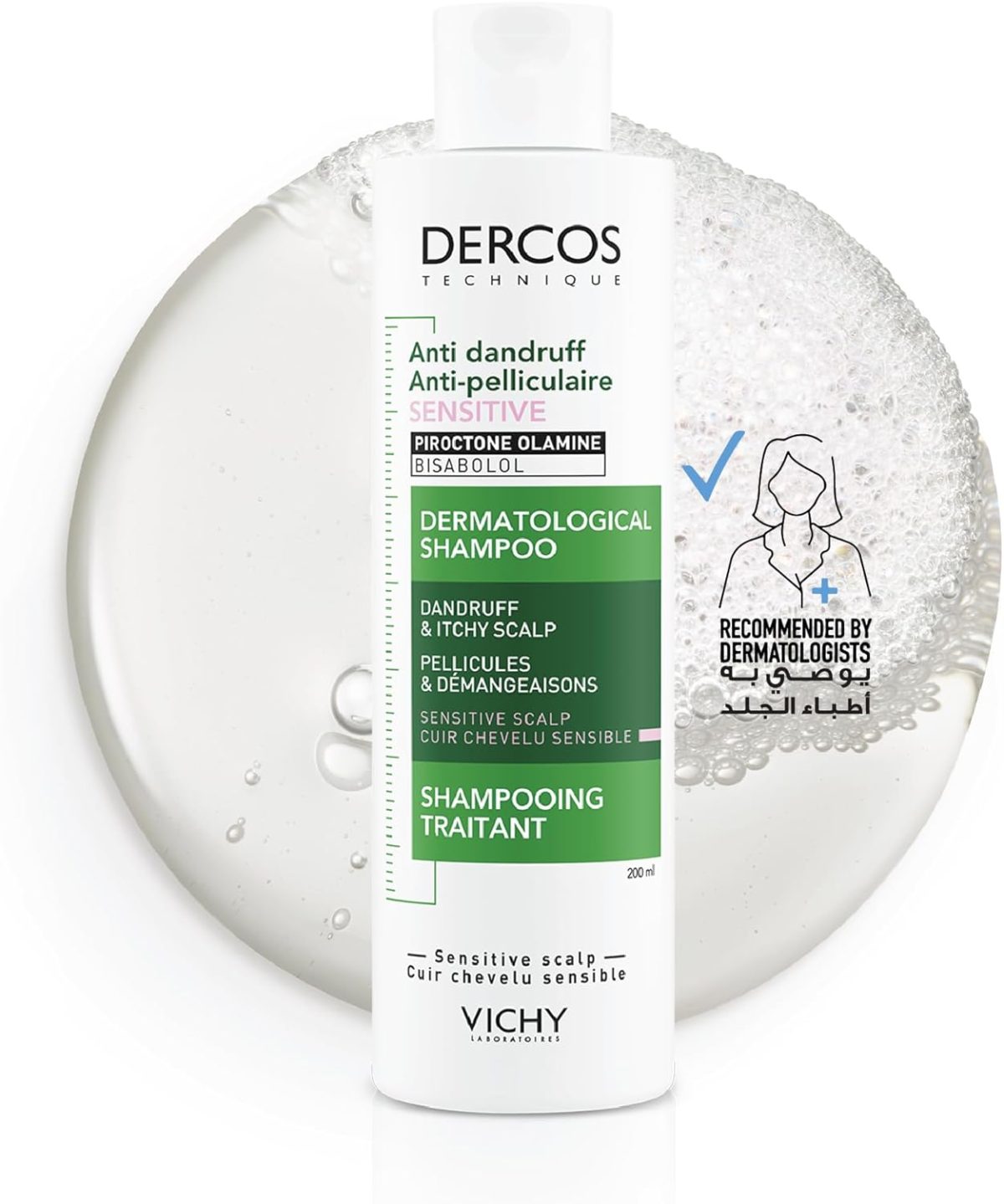 Vichy Dercos Anti Dandruff Shampoo for Sensitive Scalp 200ml