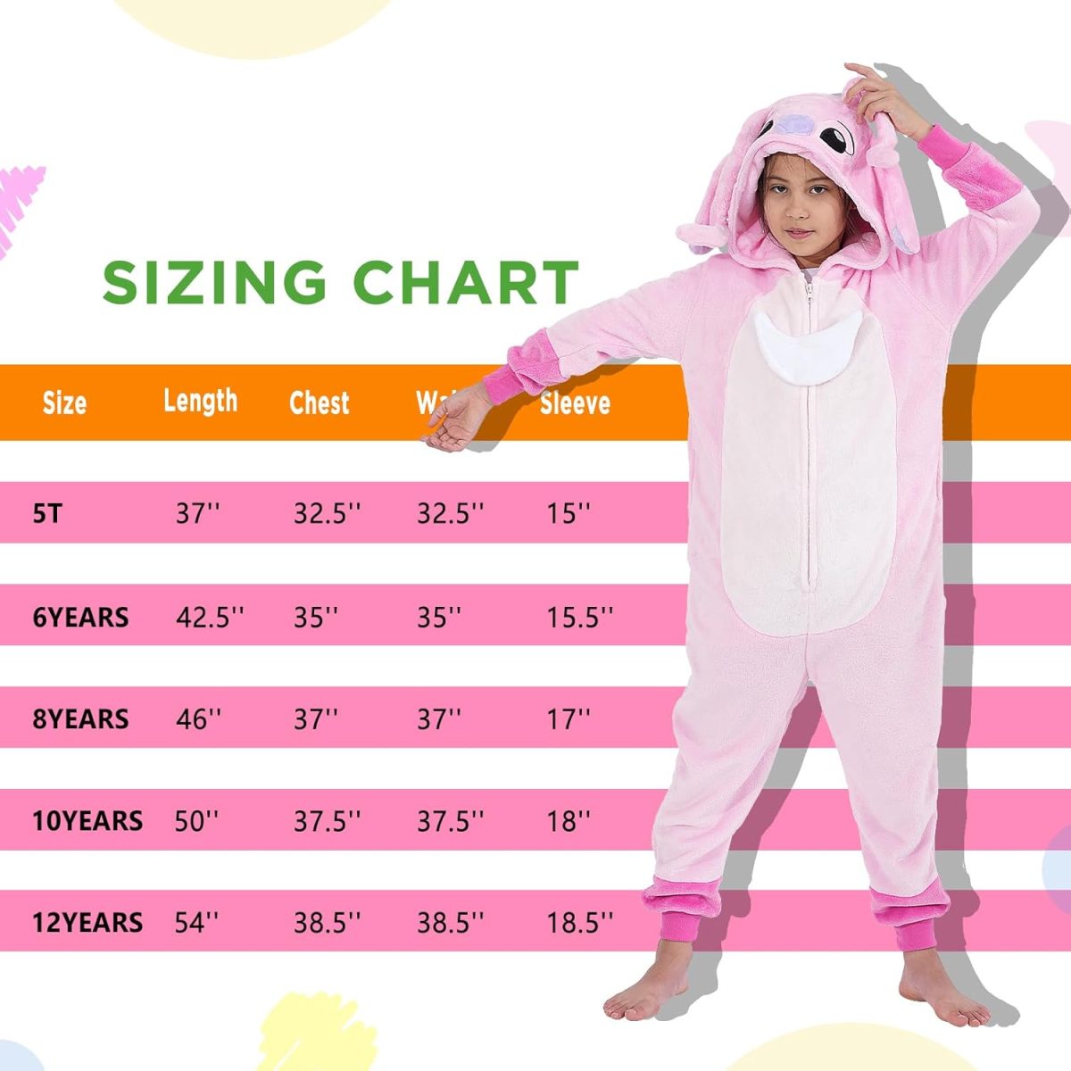 ⁦Yemnut Halloween Christmas Unisex Kids Flannel Cosplay Onesie Costume Outfit Suit for Girls and Boys⁩ - الصورة ⁦5⁩