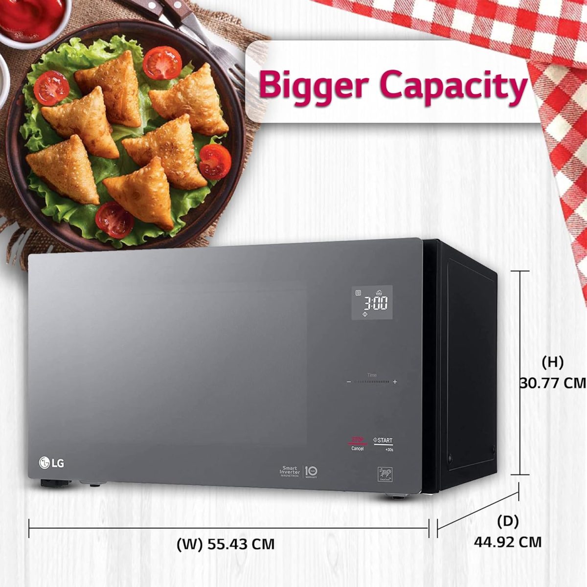 ⁦LG 42 Liter Solo Microwave Oven with Digital Control | Model No MS4295DIS with 2 Years Warranty⁩ - الصورة ⁦5⁩