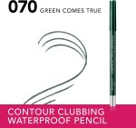 ⁦Bourjois Contour Clubbing, 070 Green Comes True, Waterproof Eye Pencil, Bright & Intense Colour, Up to 24hrs Wear, Creamy & Comfortable, Vegan Formula, Sweat, Heat & Smudge-Proof, Quick Dry, 1.2g⁩ - الصورة ⁦2⁩
