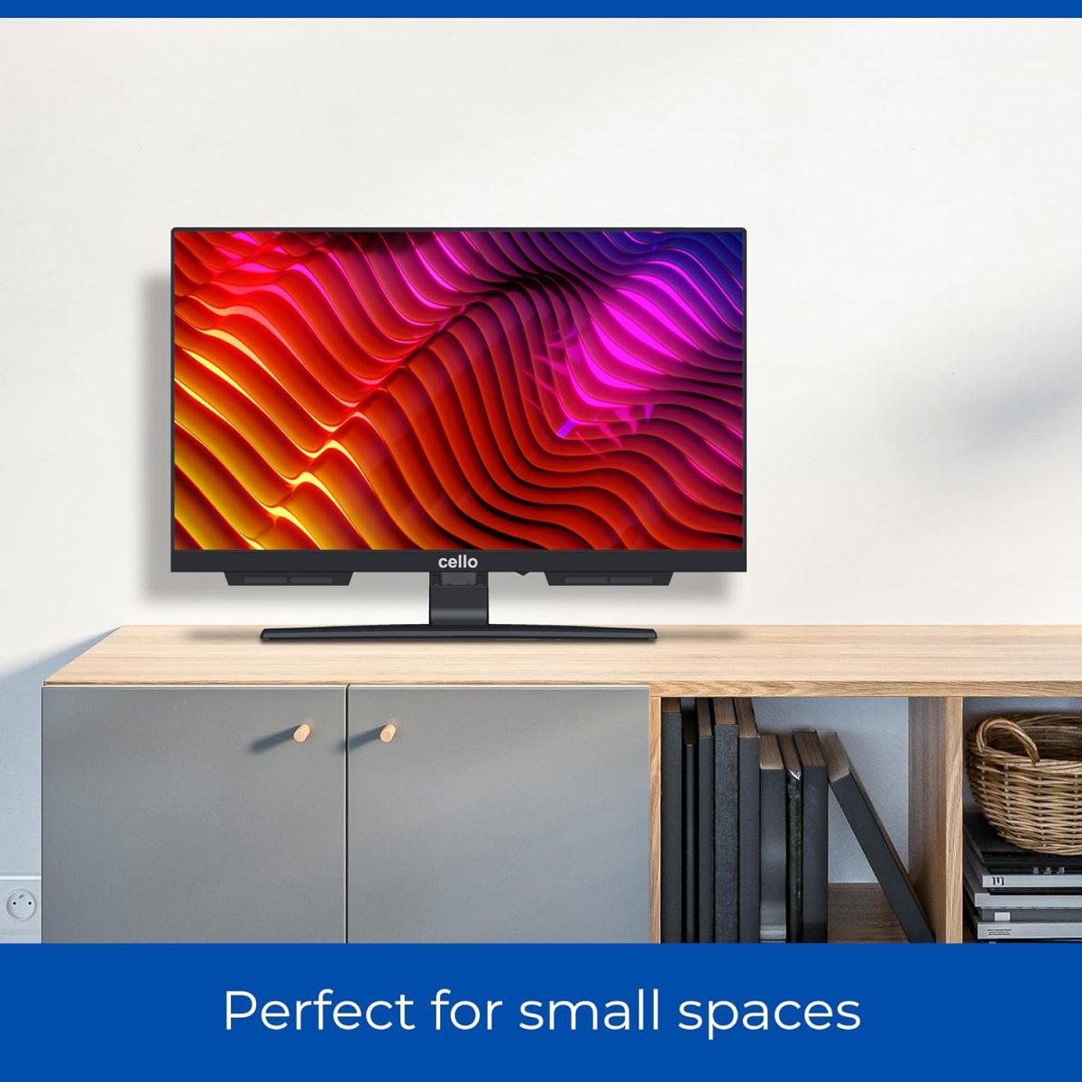 ⁦Cello C1924WSH 19" inch SMART borderless TV Triple tuner (DVB-C/-S2/-T2) Bluetooth Ultra-fast "WebOS by LG". "Pitch Perfect" speakers Disney+ Netflix Prime Made in Europe [2024]⁩ - الصورة ⁦5⁩