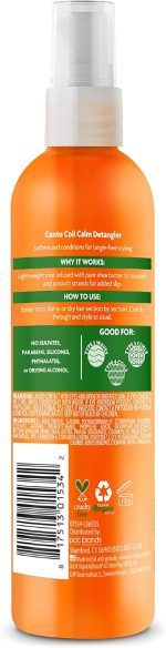 ⁦CANTU Shea Butter For Natural Hair Coil Calm Detangler, 237 ml⁩ - الصورة ⁦2⁩