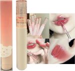 KWOLYKIM Glass Water Lifter Gloss, Hydrating Lip Gloss, Plumping Water Gloss Lip Gloss Moisturizing Sweet Lip Glaze Cherry Blossom
