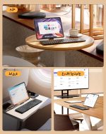 ⁦ProtoArc Foldable Keyboard with Touchpad, XK01 TP Folding Portable Keyboard, Full Size Keys, Large Trackpad Bluetooth Travel Keyboards for iPad Laptop PC Tablets - Black Gray⁩ - الصورة ⁦8⁩