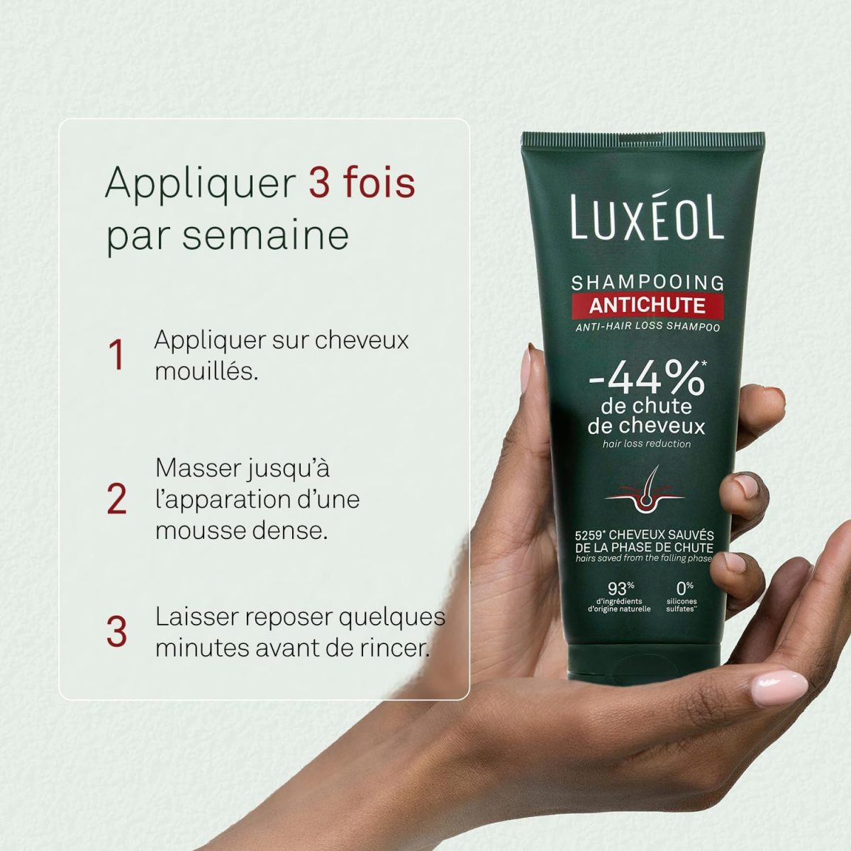 ⁦Luxéol Anti-Hair Loss Shampoo 200ml⁩ - الصورة ⁦4⁩