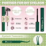 ⁦KEYYOU Fairy Lash Clusters Kit Manga Lash Extension Kit D Curl KEYYOU 144Pcs Eyelash Extension Wispy Natural Invisible Band Lash with Waterproof at Home(Fairy Kit-D-8-16MIX)⁩ - الصورة ⁦6⁩