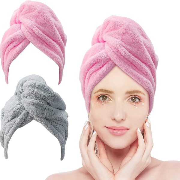 Nnewvante Microfiber Hair Towel for Curly Hair Turbans for Wet Hair Drying Towels Fast Dry Hair Towel Wrap for Women 26 Inch10 Inch