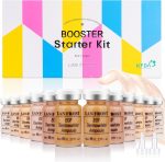 BB Pigment Glow Serum Starter Kit Hyaluronic Acid Essence Foundation Skin Care Kit 8 ml 12 Pieces Combined with Niacinamide and Peptides to Brighten Skin Tone Anti-Ageing Foundation