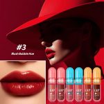⁦Lip Glaze - 4.7ml x Tinted Lipstick,Non-Sticky Nourishing Lipstick, Makeup Set for Travel Dating Wedding Commuting⁩ - الصورة ⁦2⁩