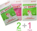 SUNGBO CLEAMY 9pcs Genuine Korean/Asian Exfoliating Bath Washcloth, Skin Massage (Green 6pcs, Red 3pcs) Genuine Korean Italy Towel, Removing Dry, Dead Skin Cells, Cleaning Pores, Reusable