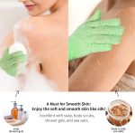 ⁦Beibi 8 Pairs of Exfoliating Bath Gloves, Exfoliating Scrub Gloves, Dead Skin Cell Removal Solvent, Exfoliating Shower Accessories for Showers, Spas, Massages and Body Scrubs for Men, Women and Kids⁩ - الصورة ⁦3⁩